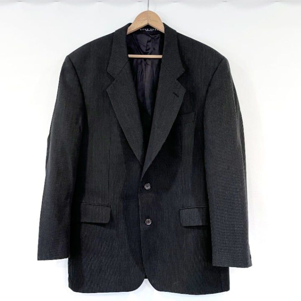 Hugo Boss Bigsby & Kruthers Black Sport Coat Blazer Apollon Akropolis 44R Wool